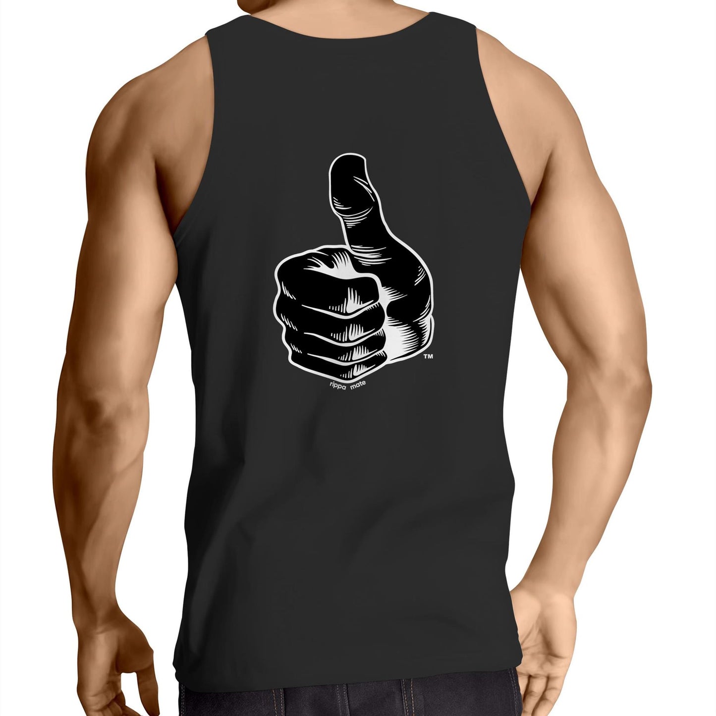 rippa mate - Men's Singlet (back)(2 colours)