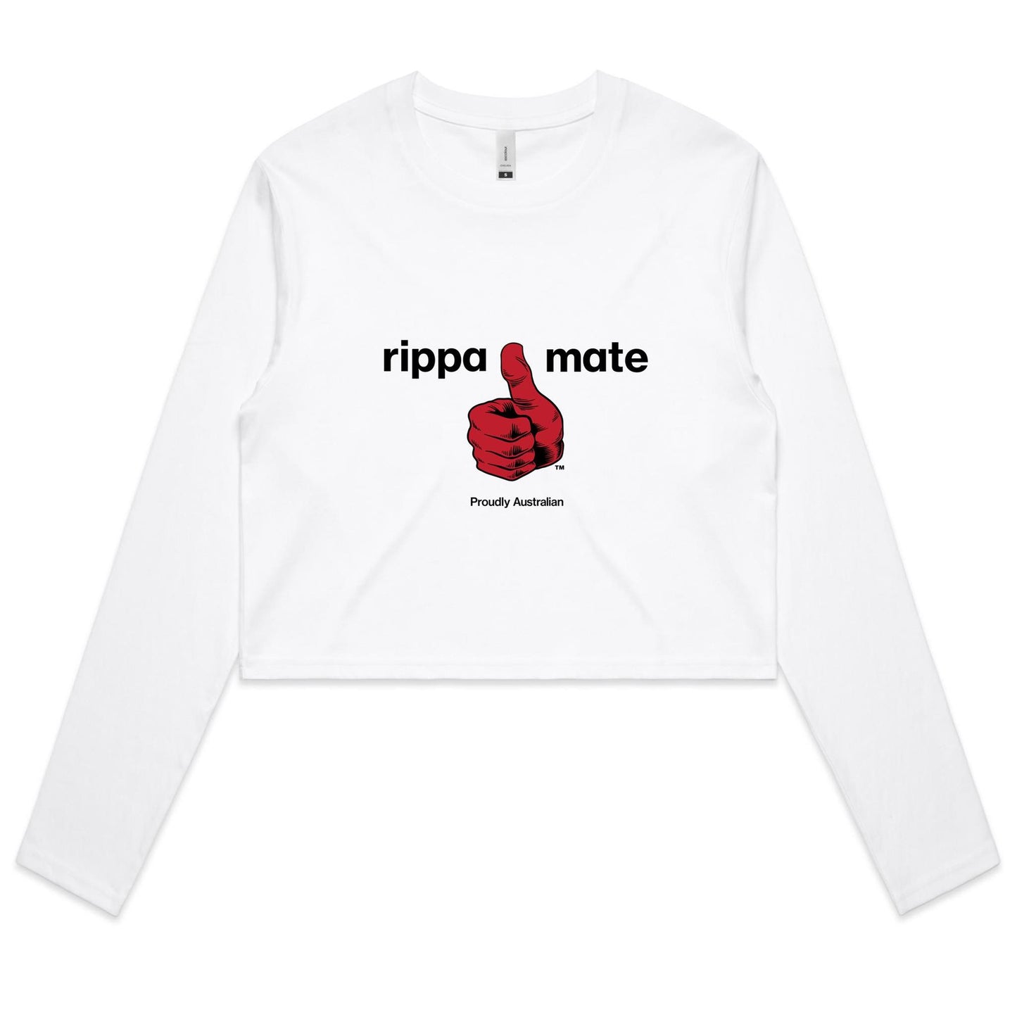 rippa mate - Women's Long Sleeve Crop Tee