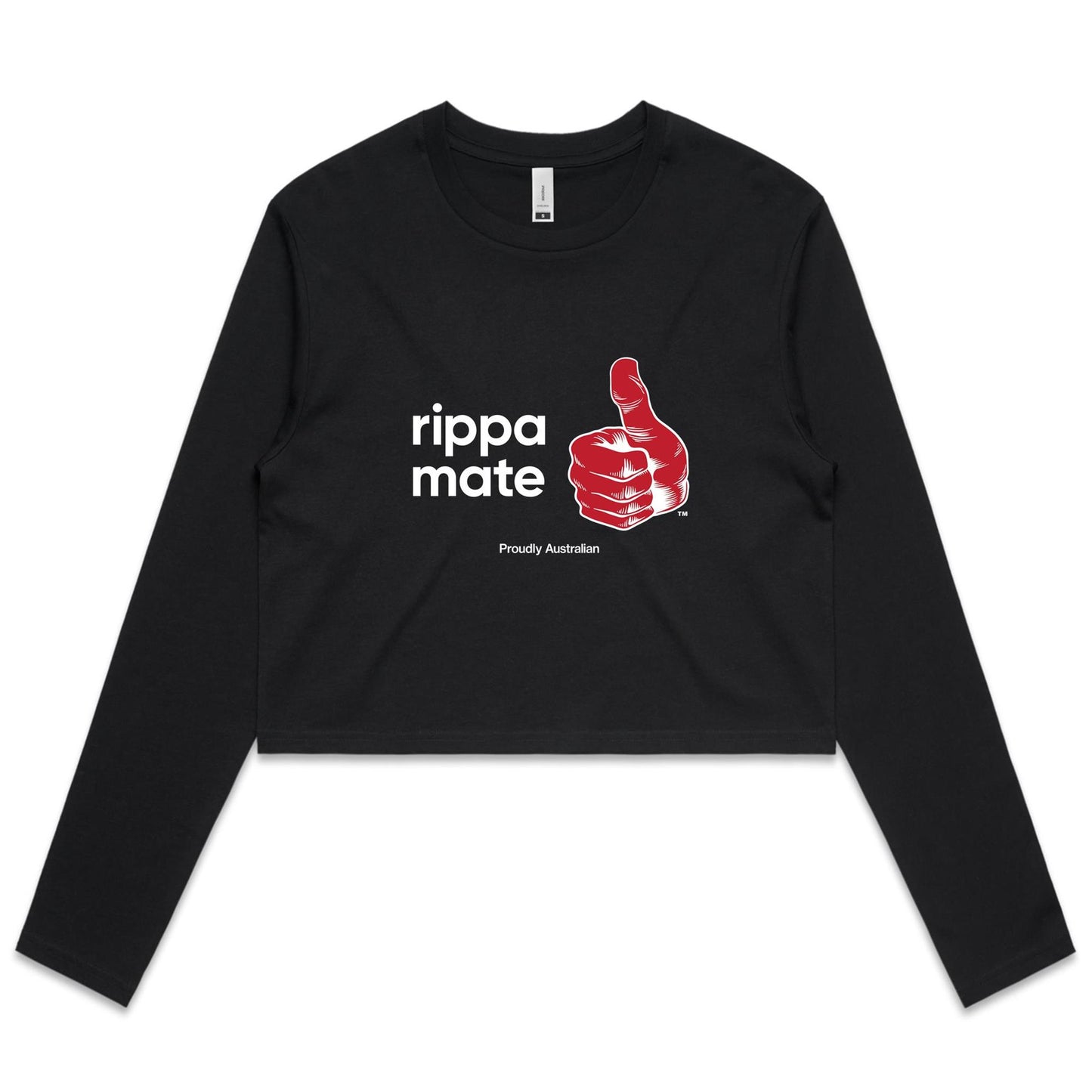 rippa mate - Women's Long Sleeve Crop Tee