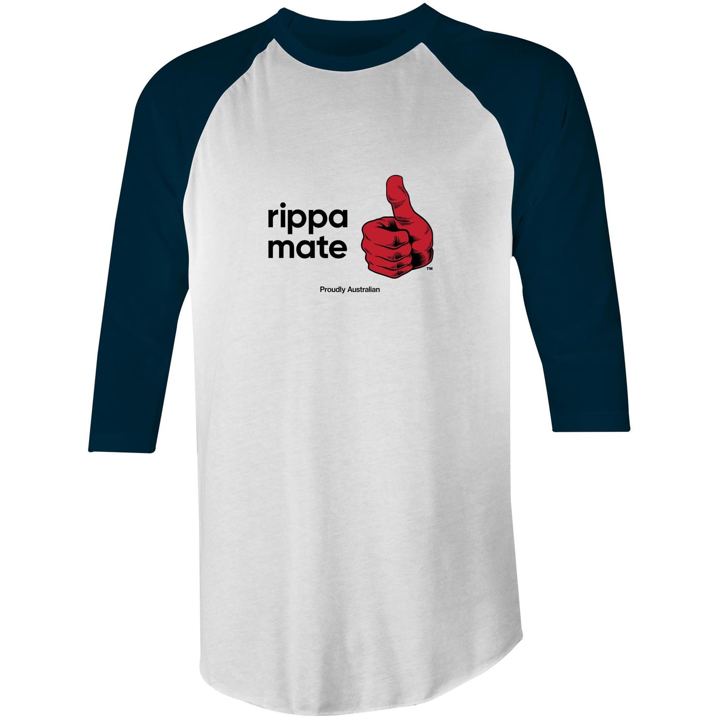 rippa mate Raglan - 3/4 Sleeve T-Shirt