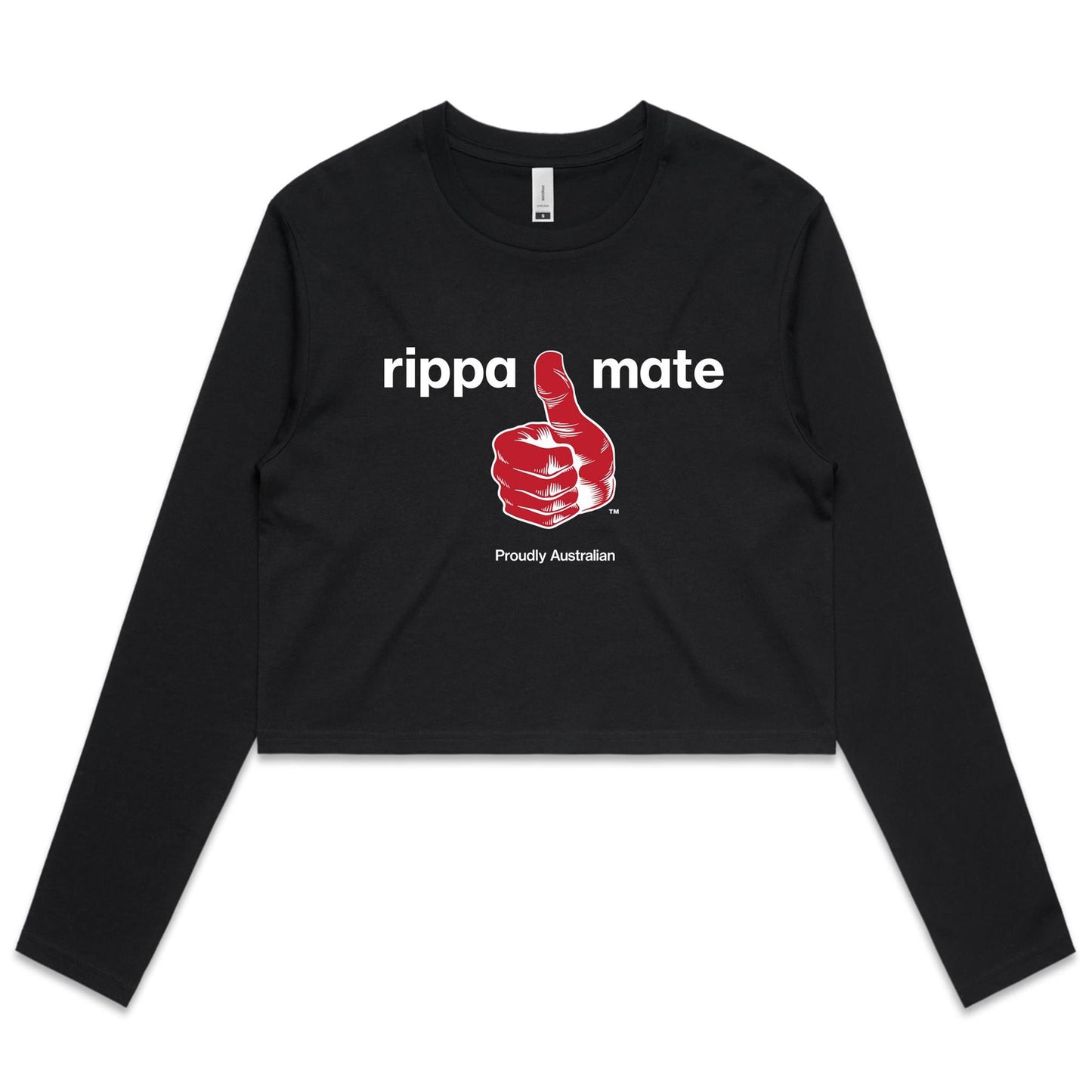 rippa mate - Women's Long Sleeve Crop Tee