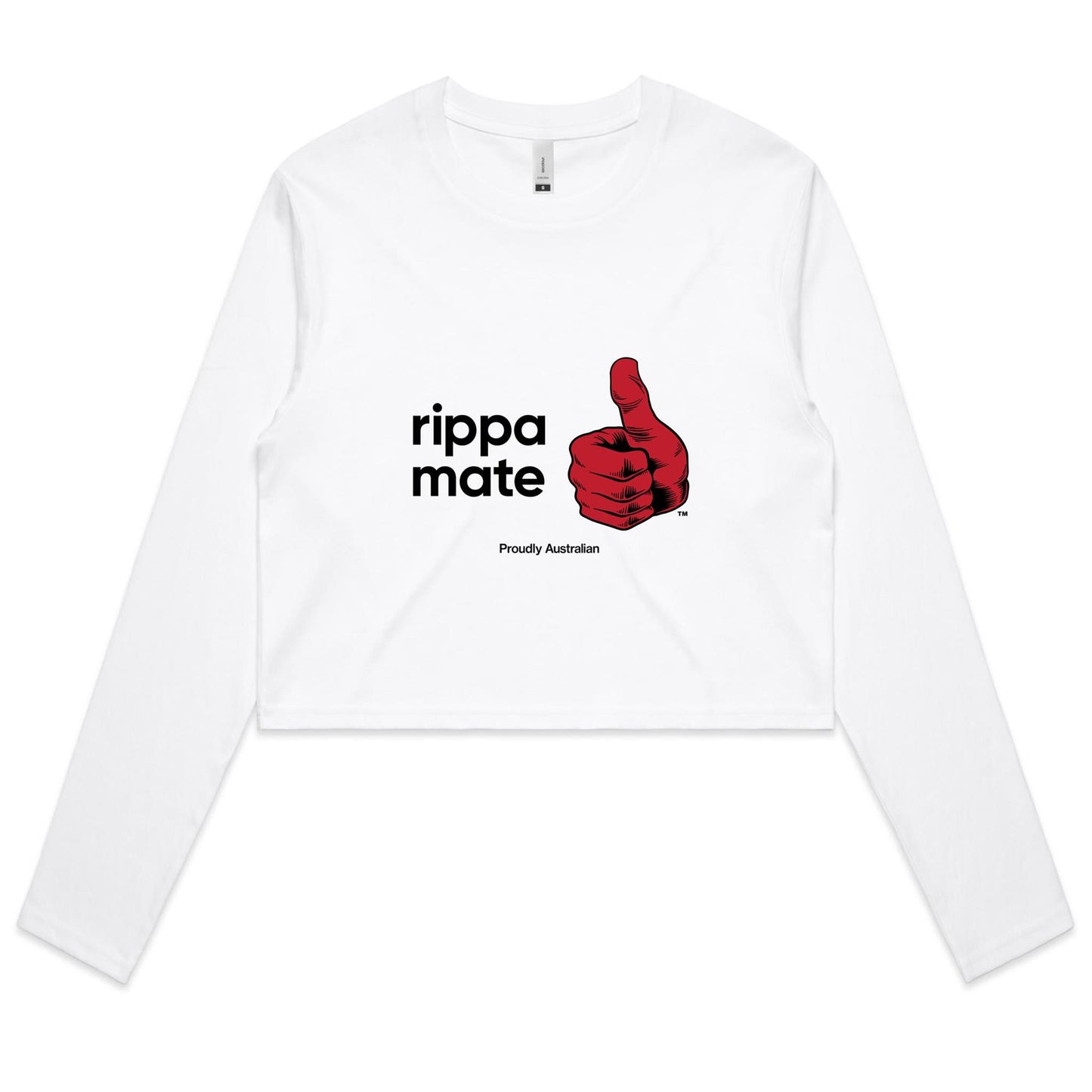 rippa mate - Women's Long Sleeve Crop Tee