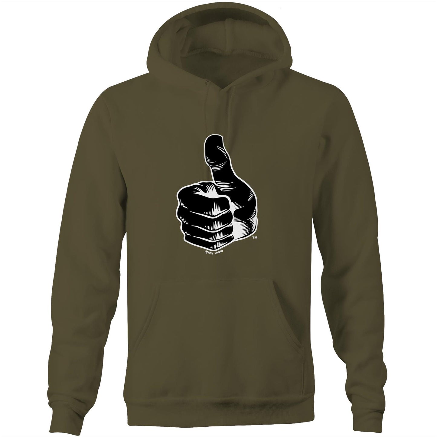 rippa mate Stencil - Pocket Hoodie Sweatshirt