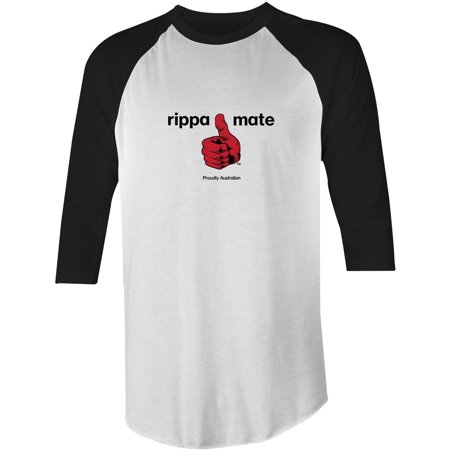 rippa mate Raglan - 3/4 Sleeve T-Shirt